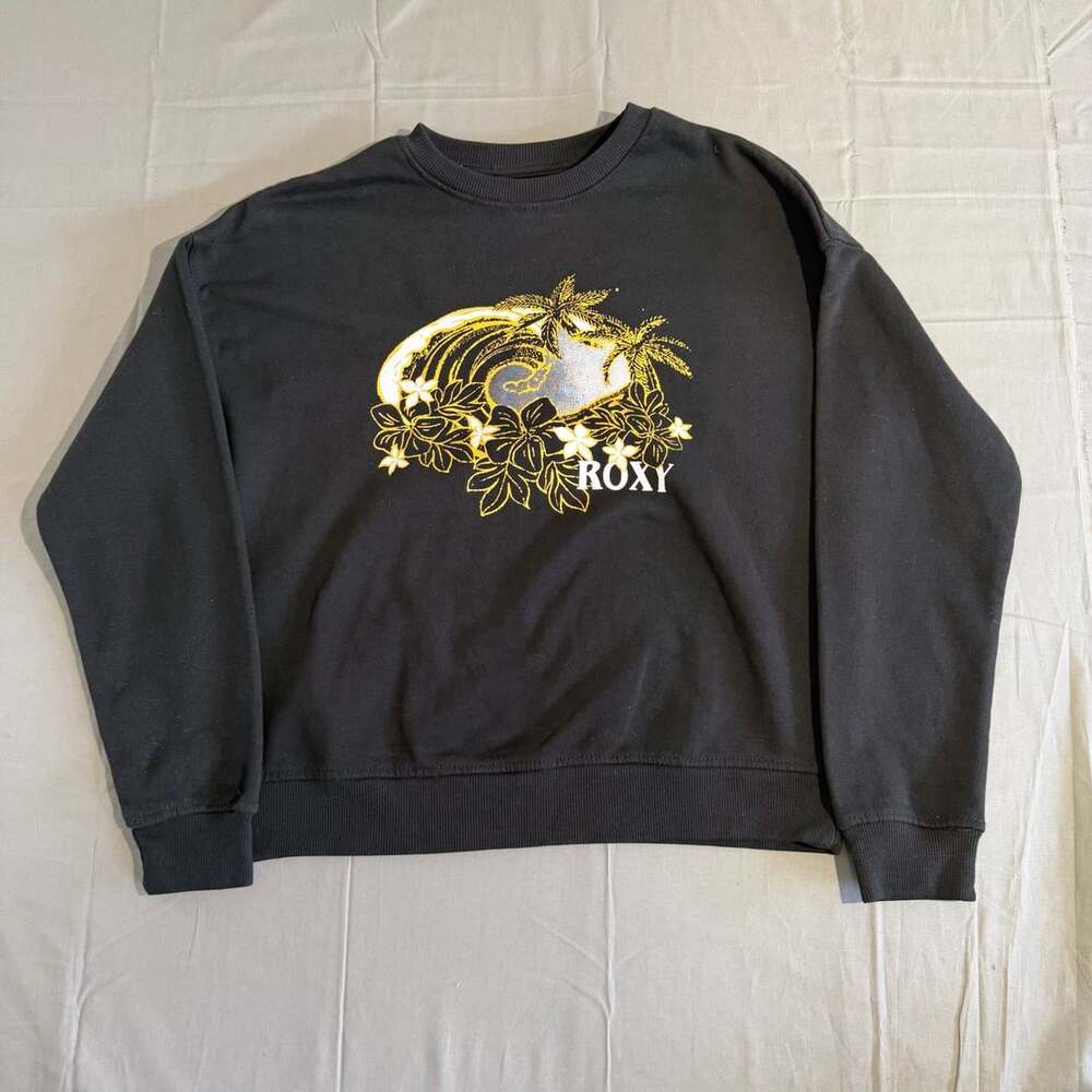 Shop Roxy Lineup Oversized Crew Neck Sweatshirt